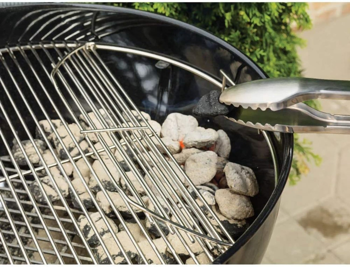 7436 Grillrooster (Met scharnier) voor Weber One-Touch, Performer en Bar-B-Kettle serie houtskoolgrills, 54,6 cm, roestvrij staal