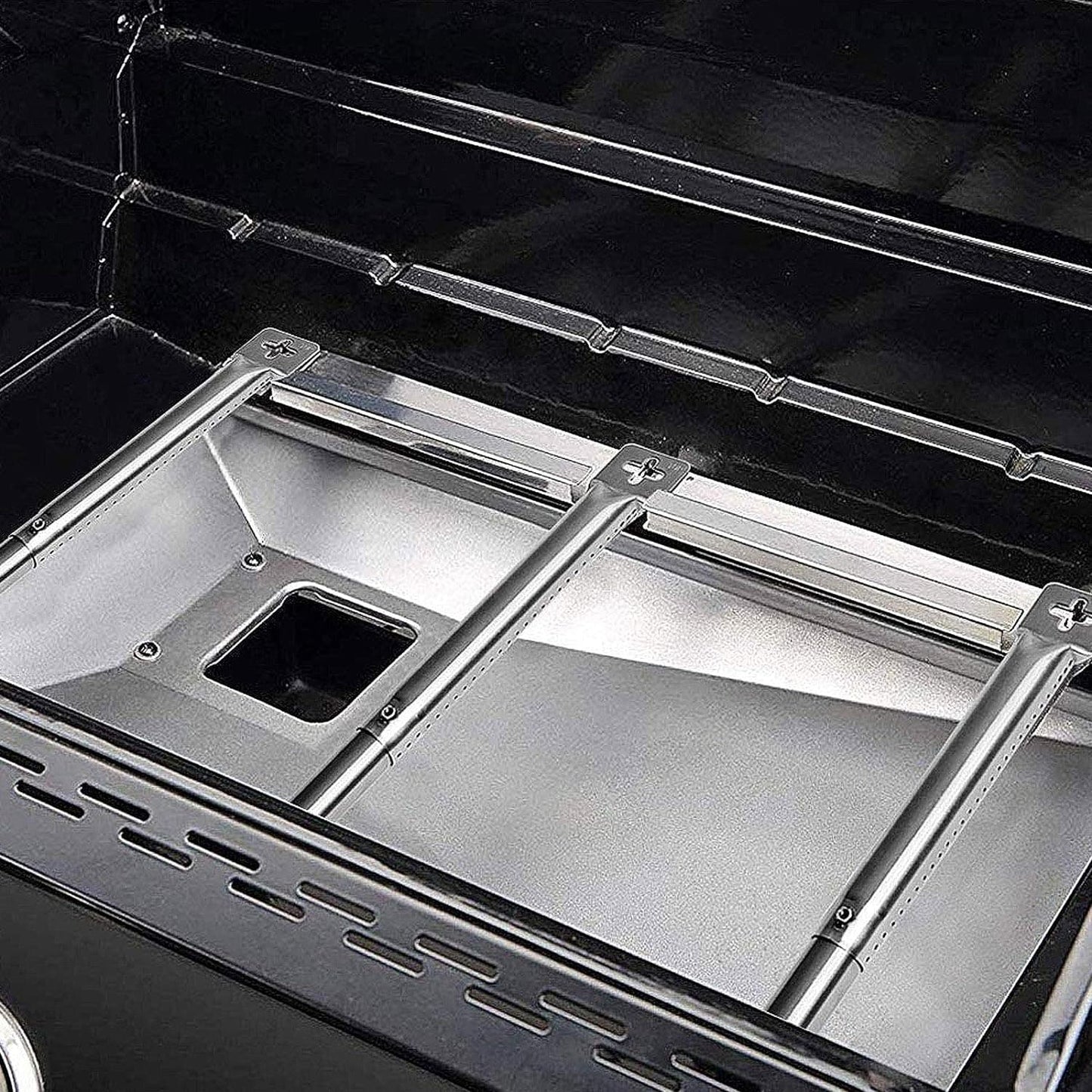 Set med 4 Justerbara Rostfria BBQ Gasolgrillrörbrännare (2,54 cm Diameter) – Universella Reservdelar för Charbroil, Nexgrill & Europeiska Grillmärken