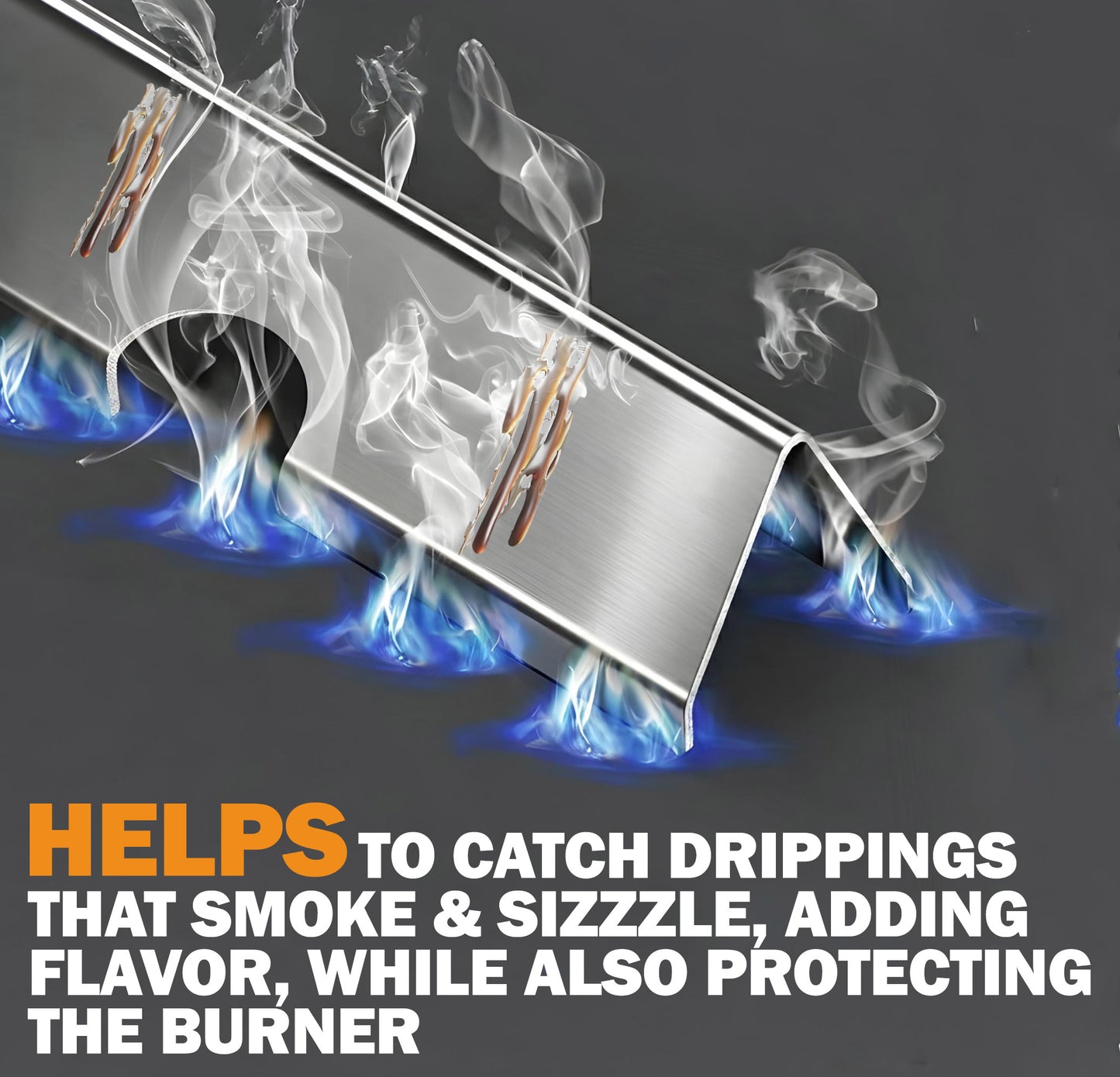 Stainless Steel Flavorizer Bars for Weber Genesis II E-610/S-610 and LX E-640/S-640 (2017 & Newer), Replacement for Weber 66796/66687 - 11 Pack