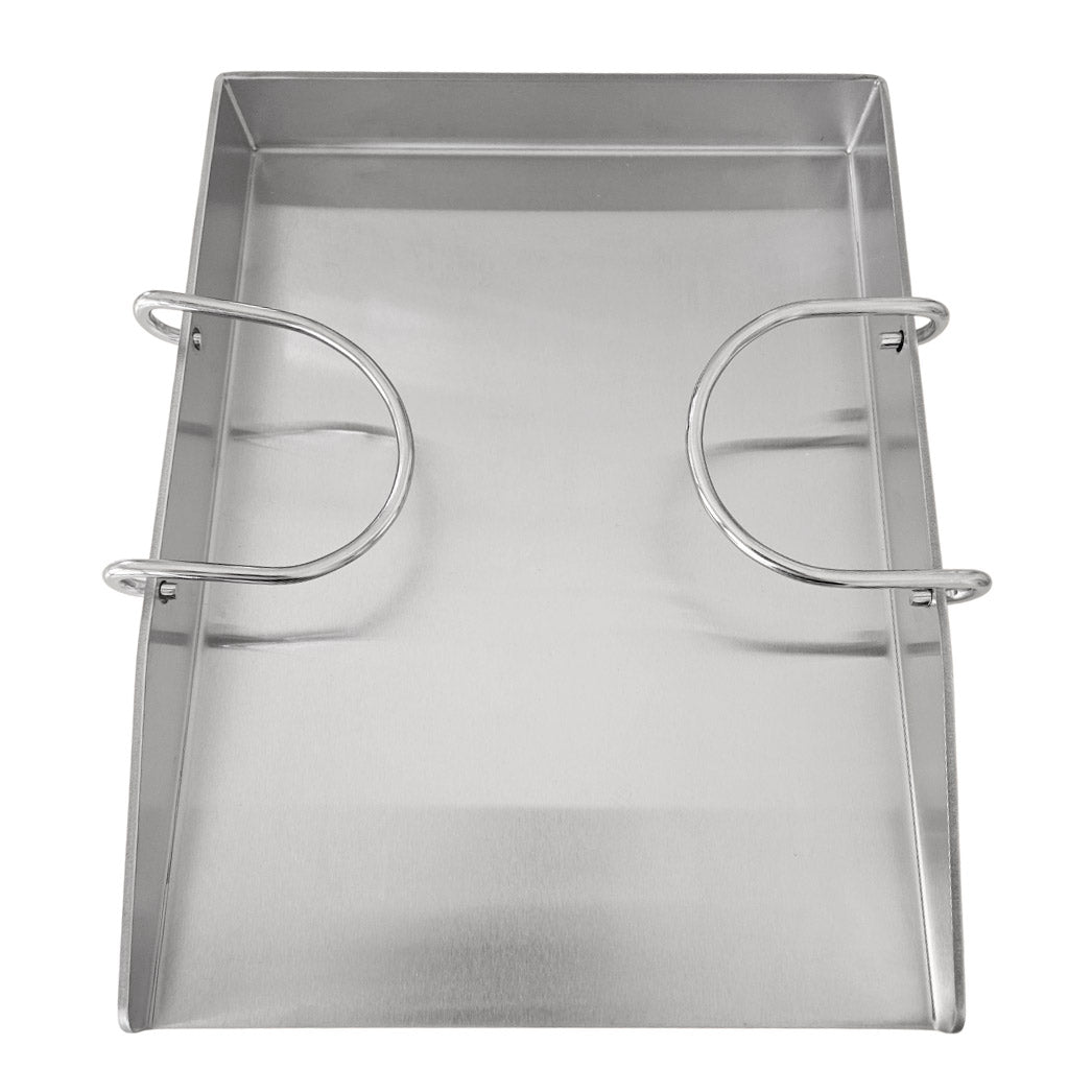 Plancha Grillplate – Tykk BBQ Stekeplate i Rustfritt Stål med Avtakbare Håndtak, 40 x 30 cm – For Gass- og Kullgriller