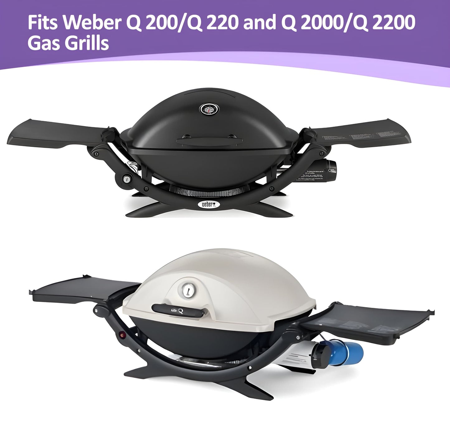 41862/60041 Brænder til Weber Q200/Q220/Q2000/Q2200 Grills, 52 cm, Rustfrit Stål, Weber Q Grill Reservedele