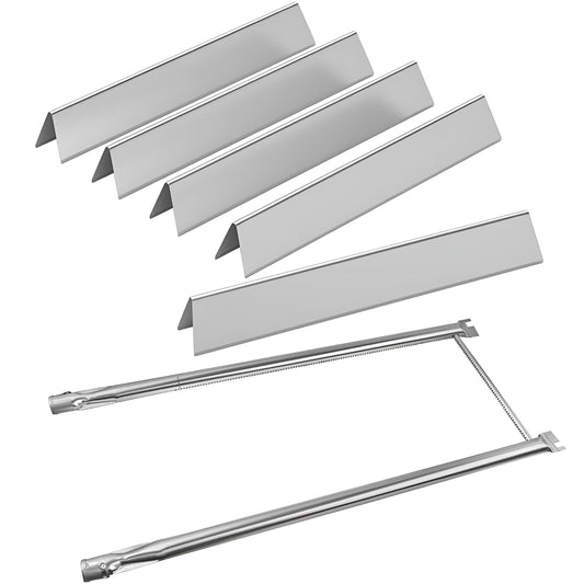 7535 / 7534 Flavorizer Bars (Brennerbeskyttelser) & 7507 Brenner til Weber Spirit E-210/E-220/S-210/S-220, Spirit 500-serien og Genesis Silver A-grill (sidekontroll)