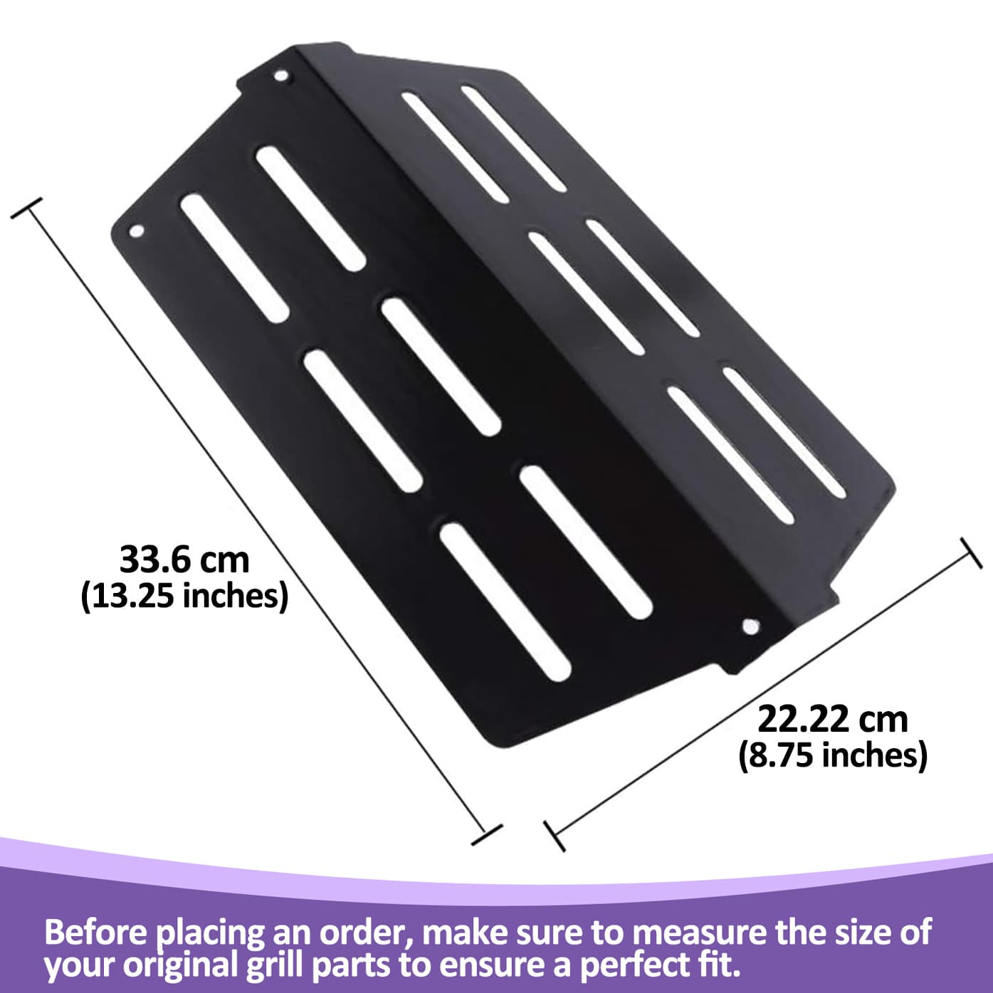 7622/65505 Varmereflektor til Weber Genesis 300-serien - E-310/E-320/E-330/S-330 Gasgrill, Weber grill reservedele