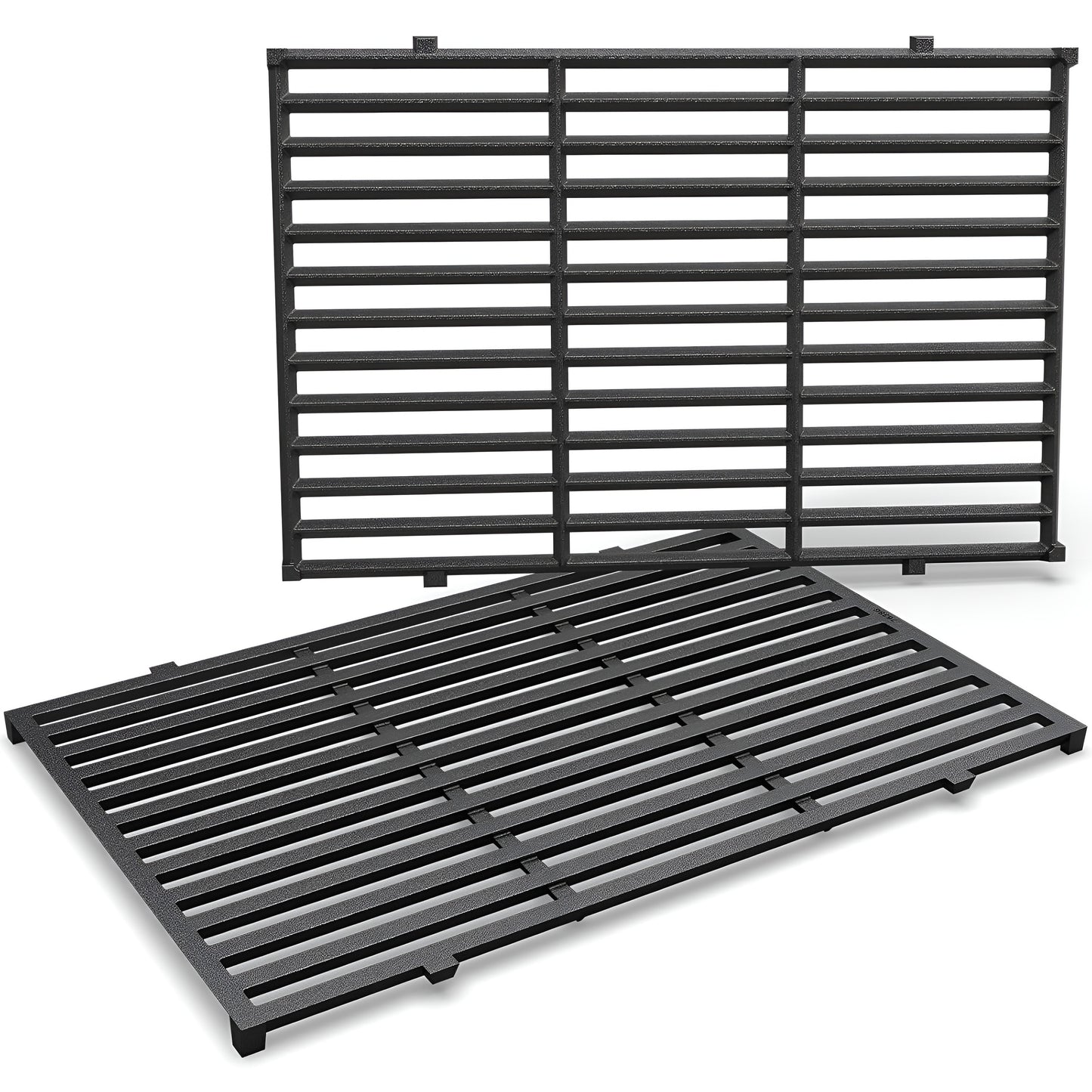 7638 Cast iron Grill Grates for Weber Spirit 300 Series (E-310/E-320/S-310/S-320), Spirit 700, Silver/Gold/Platinum B & C, Genesis 1000-5000 Gas Grills, 44.5 cm x 30.2 cm each
