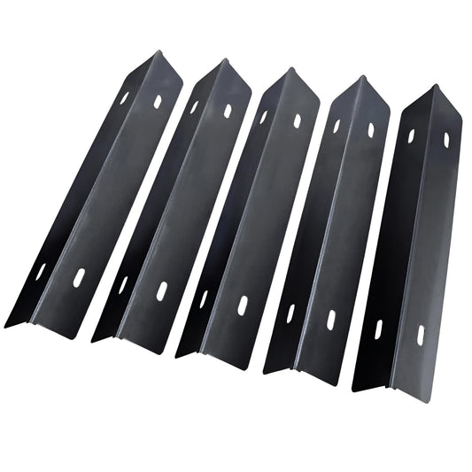 Set of 5 high-quality replacement enameled steel sear plates for Napoleon Rogue 425, Rogue PRO, Rogue XT, Rogue SE, and Phantom Rogue series grills, on a white background.