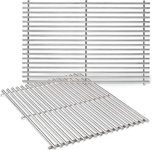 66095/66802/66805 Grill Grates for Weber Genesis II 300 and Genesis II LX 300 Series Gas Grills, 47.63 cm x 33.66 cm Stainless Steel Cooking Grates