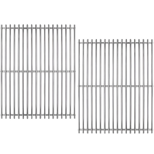 7521 / 7522 Grillrister for Weber Spirit 200-serien (E-200, E-210, S-200, S-210), Spirit 500, Genesis Silver A og mer, 38 cm x 28,6 cm hver (sideplasserte brytere), Rustfritt Stål