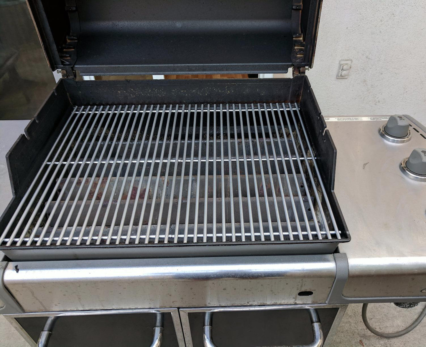 7528, 7524, 65937, Ersättningsgaller för Weber Genesis 300-seriens gasolgrillar (E-310/E-320/S-310/S-320), 49,5 cm x 33 cm vardera, Rostfritt stål