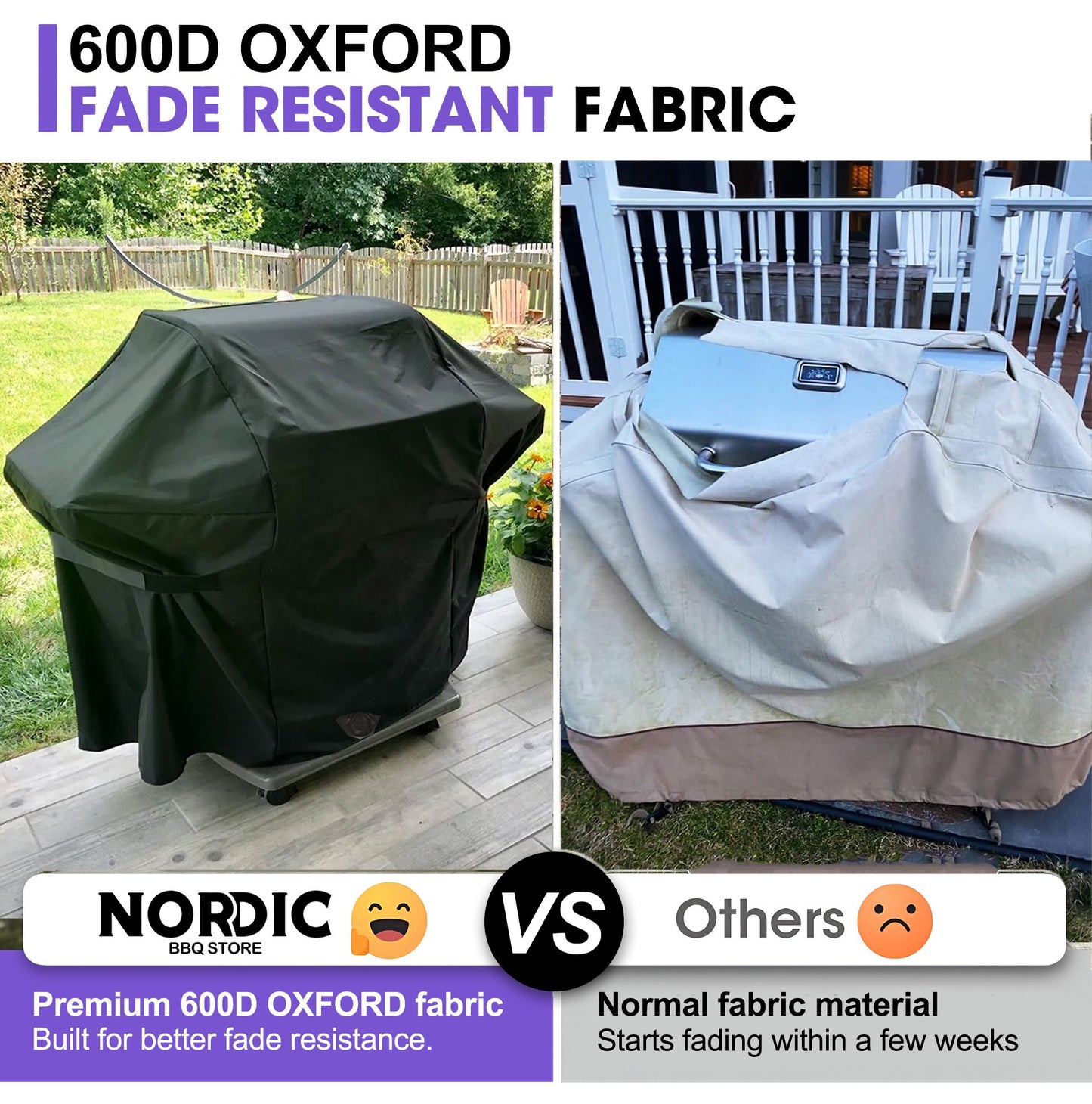 Grill Cover for Napoleon Prestige Pro 500 Series – Premium Heavy-Duty Waterproof 600D Oxford – 169 × 68 × 127 cm, Universal-Fit