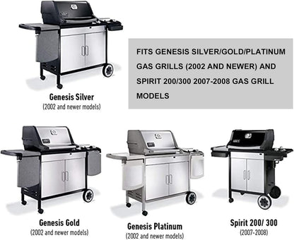 Grill Igniter Replacement Kit for Weber 7510 Fits Genesis Silver/Gold/Platinum Gas Grills (2002 and Newer) and Spirit 200/300 Grills (2007-2008)
