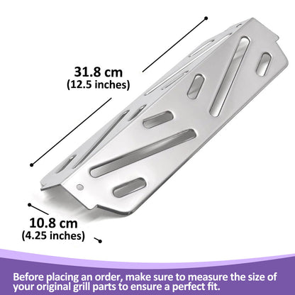 Flavorizer Bars and Heat Deflector Set for Weber Genesis II 400/ LX 400 Series - Genesis II 410/415/435/440 Grill Parts, Stainless Steel