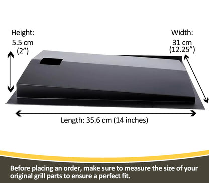 69803 Grease Tray for Weber Spirit 200 Series Grills (E-210/E-220/S-210/S-220) with Front Control Knobs, 35.6cm x 31cm Replacement Drip Tray