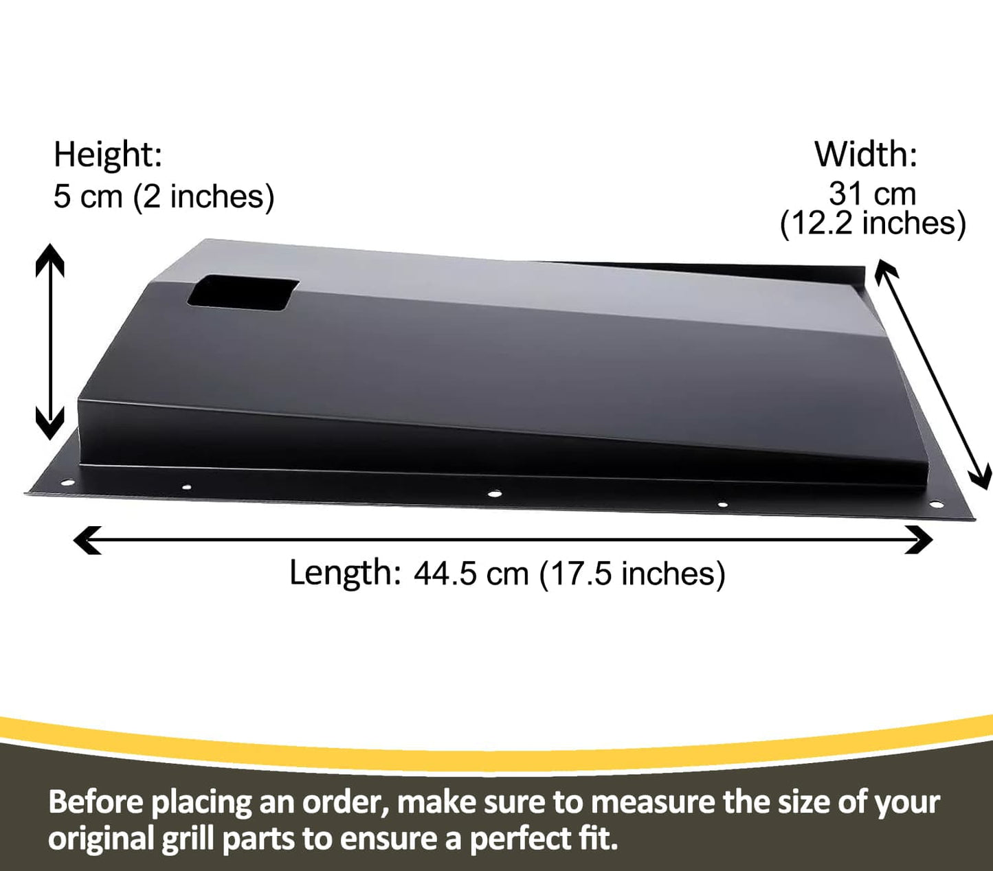 69804 Grease Tray for Weber Spirit 300 Series Grills (E310/ E320/ S310/ S320) , 44.5 cm x 31cm Replacement Drip Tray