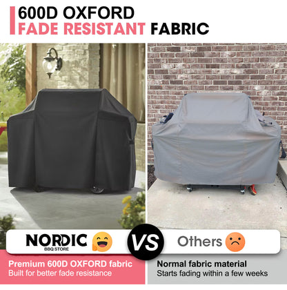 7130 Weber Grillbetræk til Genesis II 300, Genesis 300 & Genesis LX 300 Grills, 600D Oxford-stof, Kraftig & Vandtæt, PU-betræk til Weber Genesis E-330, E-310, S-310, S-330, S-335, S-340 (147 L x 63 B x 113 H cm)