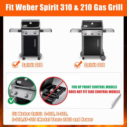 7642 Grill Igniter Kit for Weber Spirit 310 & 210 Gas Grill Models with Up Front Controls(Model 2013 and Newer) Barbecue Grill Igniter Kit for E-210,S-210,E-310, SP-310 Igniter Button Replacement Part