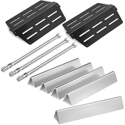 7620 Flavorizer Bars, 7622 Heat Deflector and 62752 Burners for Weber Genesis 300 series - E-310/E-320/E-330/S-330 Gas Grills with Front-Mounted Control Burners
