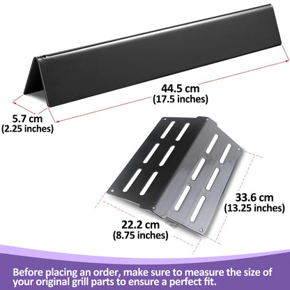 7621 Flavorizer Bars, 7622 Heat Deflector and 62752 Burners for Weber Genesis 300 series - E-310/E-320/E-330/S-330 Gas Grills