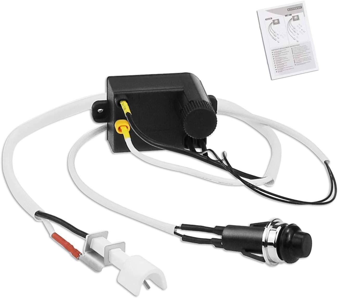 Electronic igniter kit replacing Weber 7642 for Spirit 210 & 310 series gas grills with front controls
