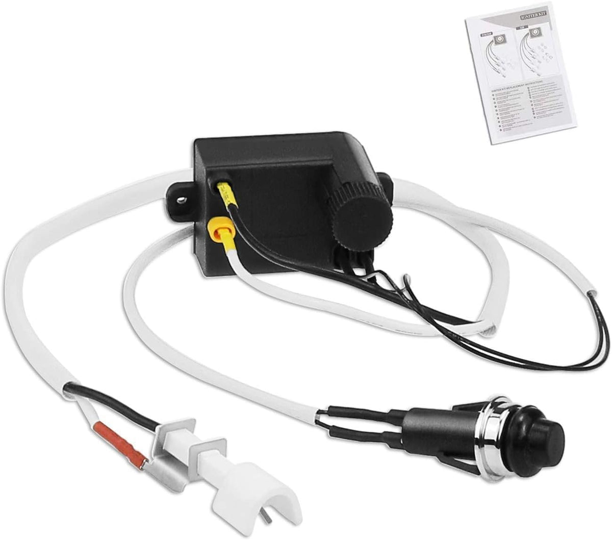 Electronic igniter kit replacing Weber 7642 for Spirit 210 & 310 series gas grills with front controls