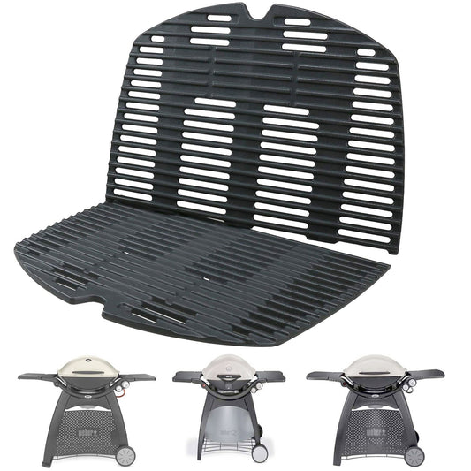 7646 7584 Cast Iron Cooking Grates for Weber Q300, Q320, Q3000, Q3100, Q3200 Series Gas Grills, Weber Q 300/3000 Series Grill Grates