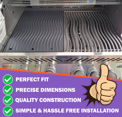 Reversible Cast Iron Griddle for Napoleon Prestige PRO 500 Series Grills, 34.5 x 45 cm