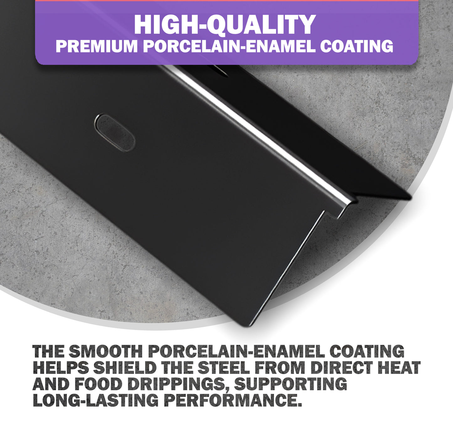 Replacement Grill Parts for Napoleon Rogue 525 & Prestige Pro 500, Porcelain-Enameled Sear Plates & Stainless Steel Burners Set