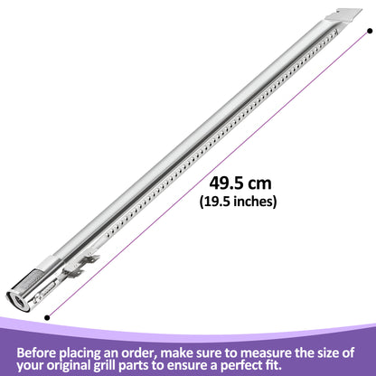 Replacement Burners for Weber Genesis II 600 Series Grills – 6-Pack Stainless Steel, Fits E-610, S-610, LX E-640 & LX S-640 (Replaces 67491)