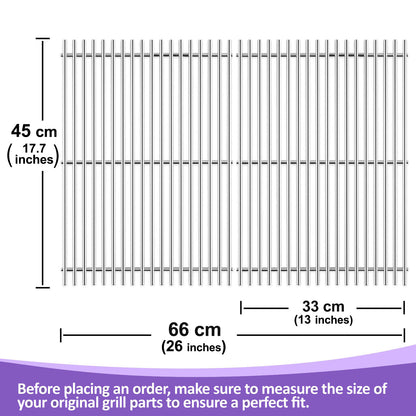 Grill Grates for Napoleon LEX 485 & BI-LEX 485 – SS 304 Stainless Steel, 2-Pack