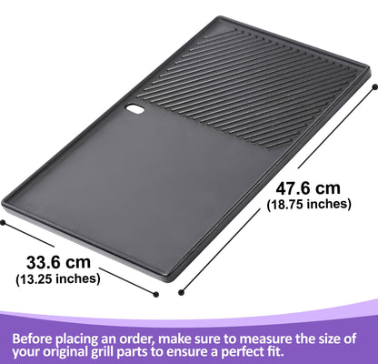 7599 Cast Iron Flat Griddle for Weber Genesis II 300 & 600 Series Grills, Fits E-310, E-335, E-610, Weber Genesis Grill Accessory