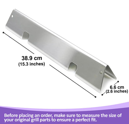 7636 Flavorizer Bars for Weber Spirit 300, Spirit II 300 & Spirit 2 GS4 Grills (E-310, E-320, E-330, S-310, S-320, S-330) (Front-Mounted Burner Controls), Stainless Steel