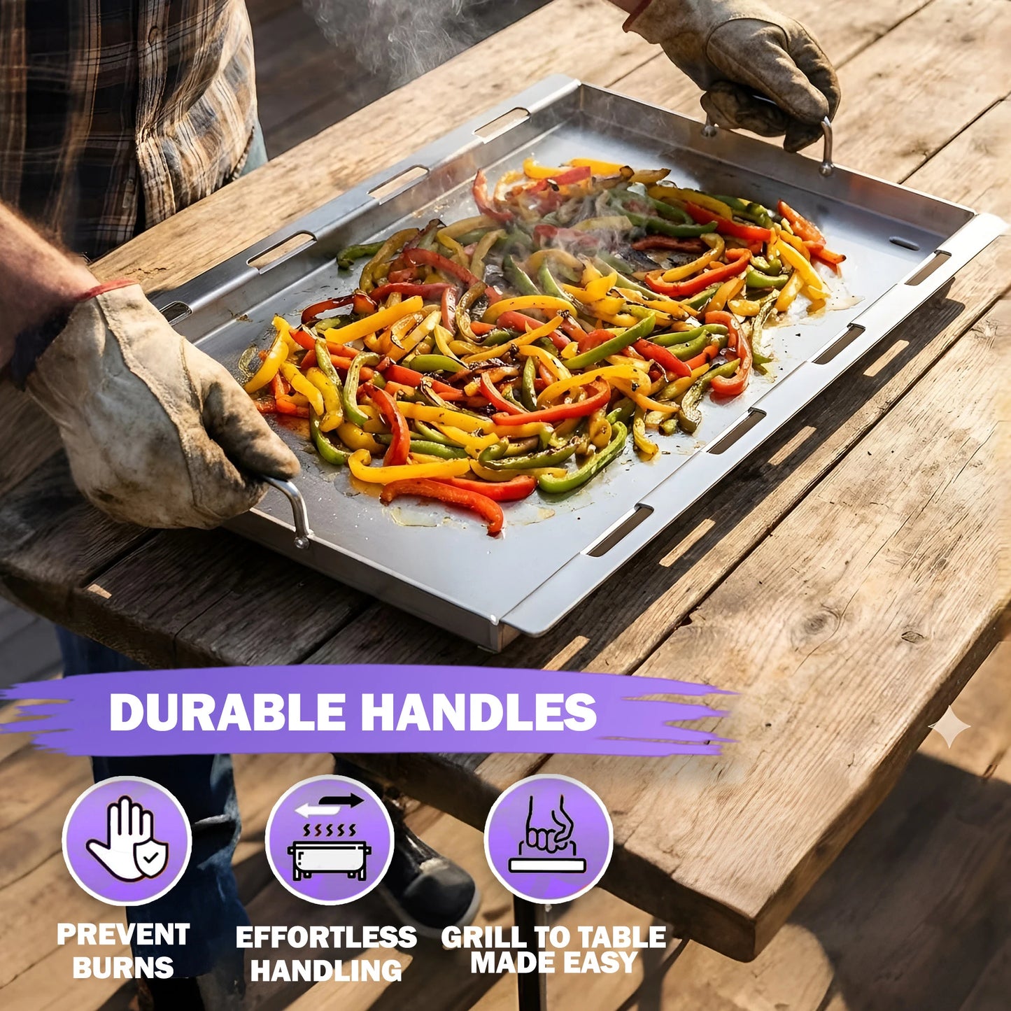 Full-Size Griddle for Weber Genesis 400 & Genesis II 400 Grills | Fits E-410/E-415/E-425/E-435 & more | Stainless Steel (Replaces Weber 6789)