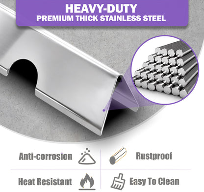 Stainless Steel Flavorizer Bars for Weber Genesis II E-610/S-610 and LX E-640/S-640 (2017 & Newer), Replacement for Weber 66796/66687 - 11 Pack