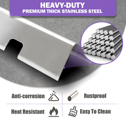 7635 Flavorizer Bars for Weber Spirit 200 & Spirit II 200 Series with Front Control Panel, Spirit E-210, E-220, S-210, S-220, Weber Grill Parts, Stainless Steel