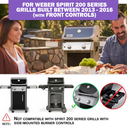 69803 Grease Tray for Weber Spirit 200 Series Grills (E-210/E-220/S-210/S-220) with Front Control Knobs, 35.6cm x 31cm Replacement Drip Tray