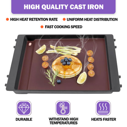 Cast Iron Deep Griddle for Weber Genesis II 300 & 600 | Fits E310, 330, 610 & more | Replaces 7599