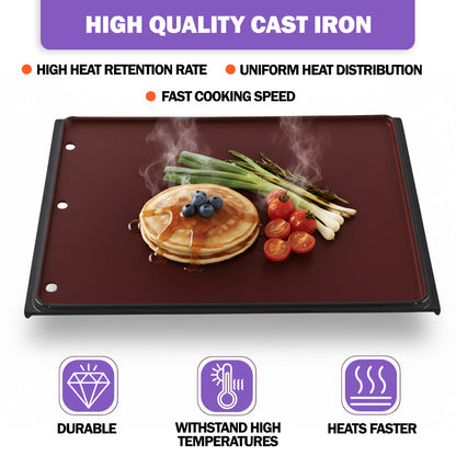 Reversible Cast Iron Griddle for Napoleon Rogue 425/525/625, Freestyle 365/425 – 56426 Replacement Grill Accessory