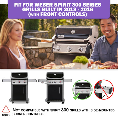 69804 Grease Tray with Grease Cup for Weber Spirit 300 Series Grills (E310/ E320/ S310/ S320) , 44.5 cm x 31cm Replacement Drip Tray