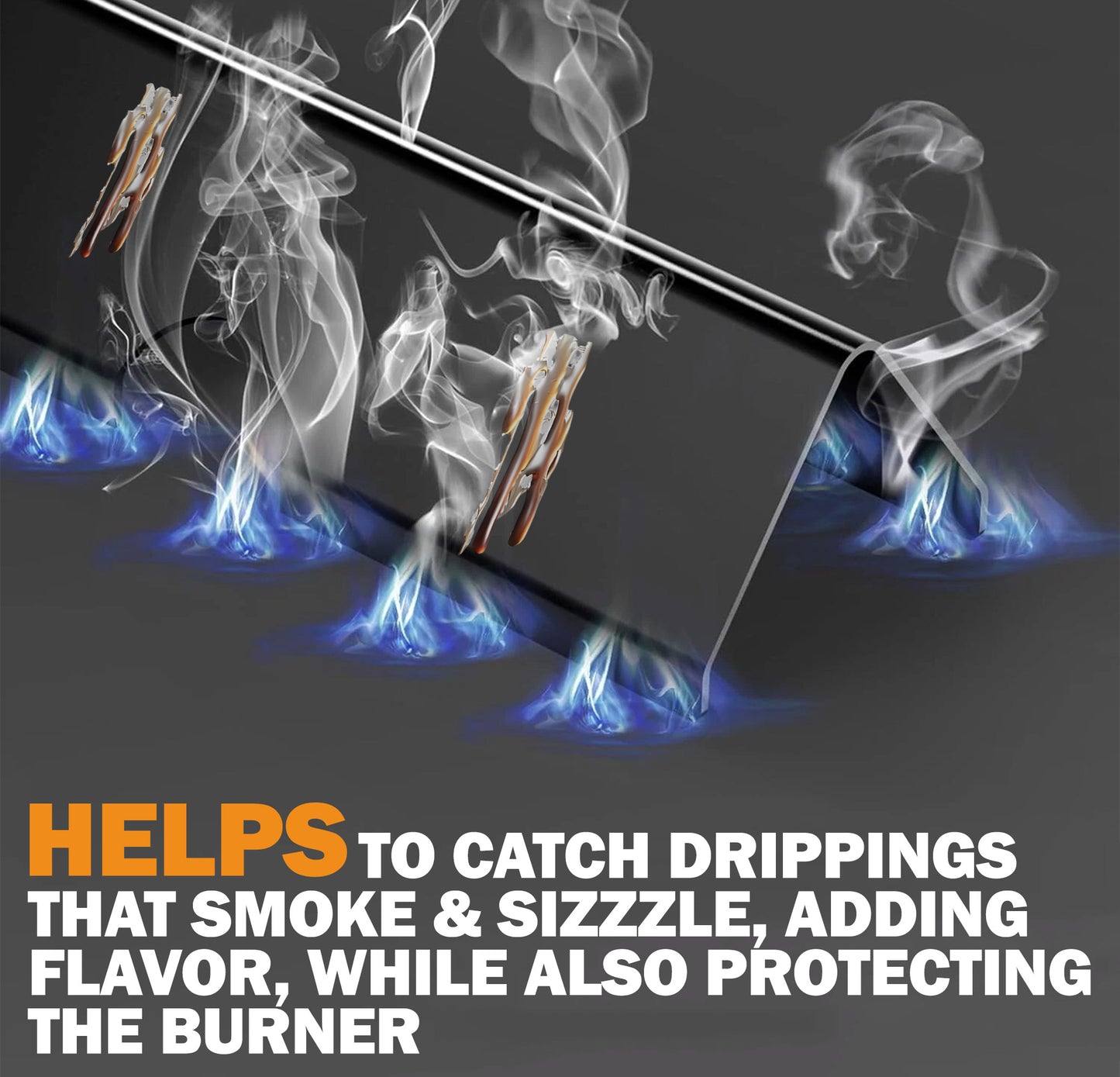 66033 / 66797 Flavorizer Bars (Branderbeschermers) voor Weber GS4 Genesis II 400 / LX 400-serie E-410/ S-410/ SE-410/ E-435 / S-435/ LX E/S-440 gasbarbecues, porselein-geëmailleerd staal