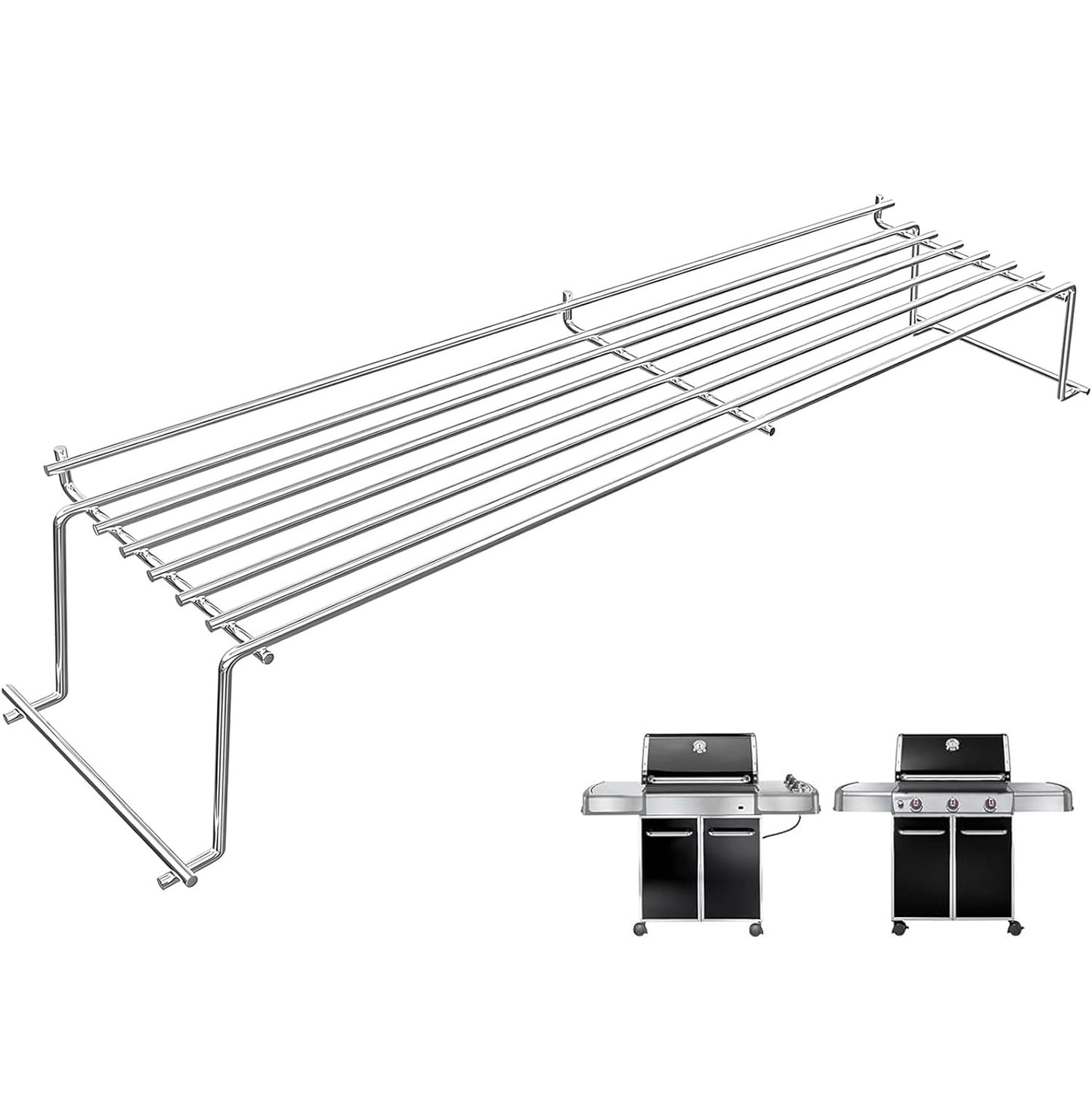 65054 Warming Rack for Weber Genesis 300 Series Grills (E-310, E-320, E-330, S-310, S-320, S-330) Stainless Steel