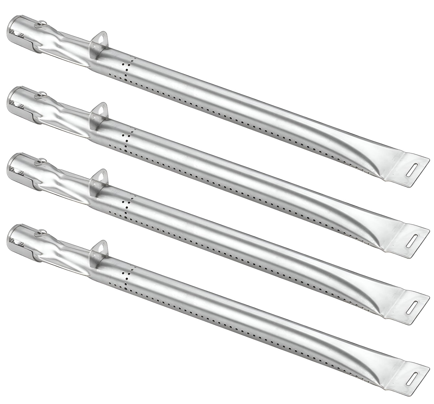 Set of 4 Stainless Steel Burners with Electrodes for Backyard Grill Model BY13-101-001-12, GBC1349W, GBC1449W