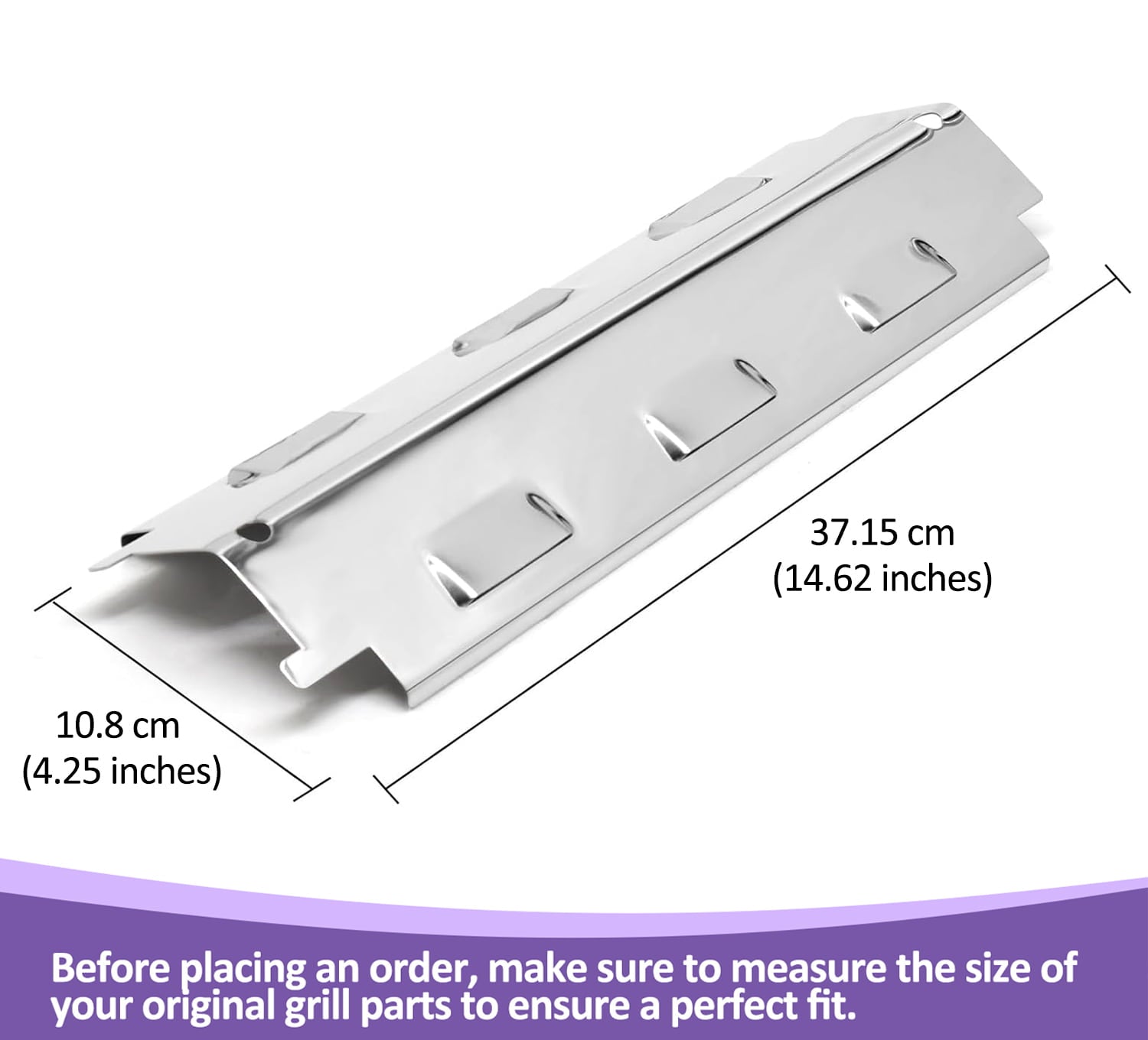 Stainless Steel Charbroil Grill Burner Covers Replacement Parts