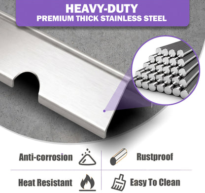 Flavorizer Bars for Weber Genesis II 300 & Genesis 300 Series Grills (2017 & newer) - Fits Genesis II S-310, S-315, S-325, S-330, S-335 Grills, Stainless Steel (Replaces 66032)