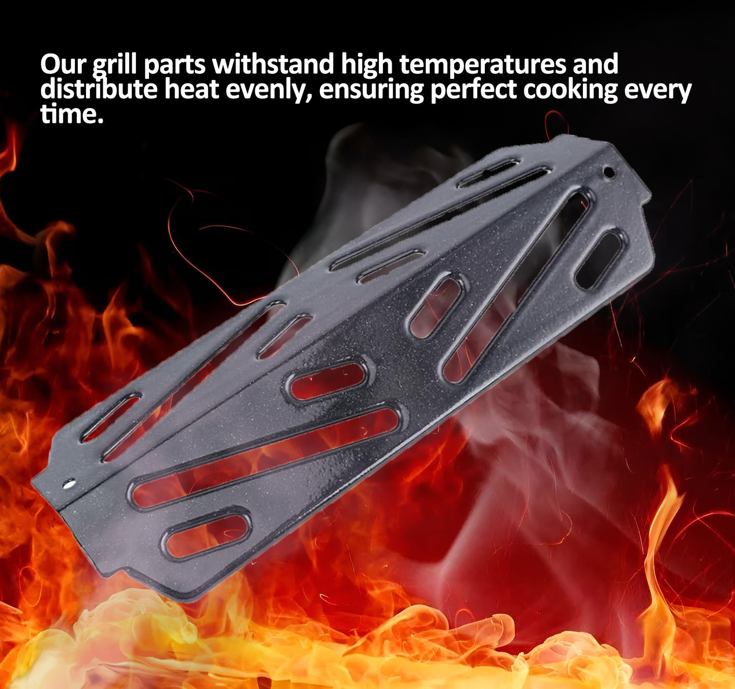 Set of 2, 66039 Heat Deflector for Weber Genesis II 200 / LX 200 Series - Genesis II E-210, S-210, E/S-240, Genesis II LX E/S-240 GS4 Grill Parts, Porcelain-Enameled Steel