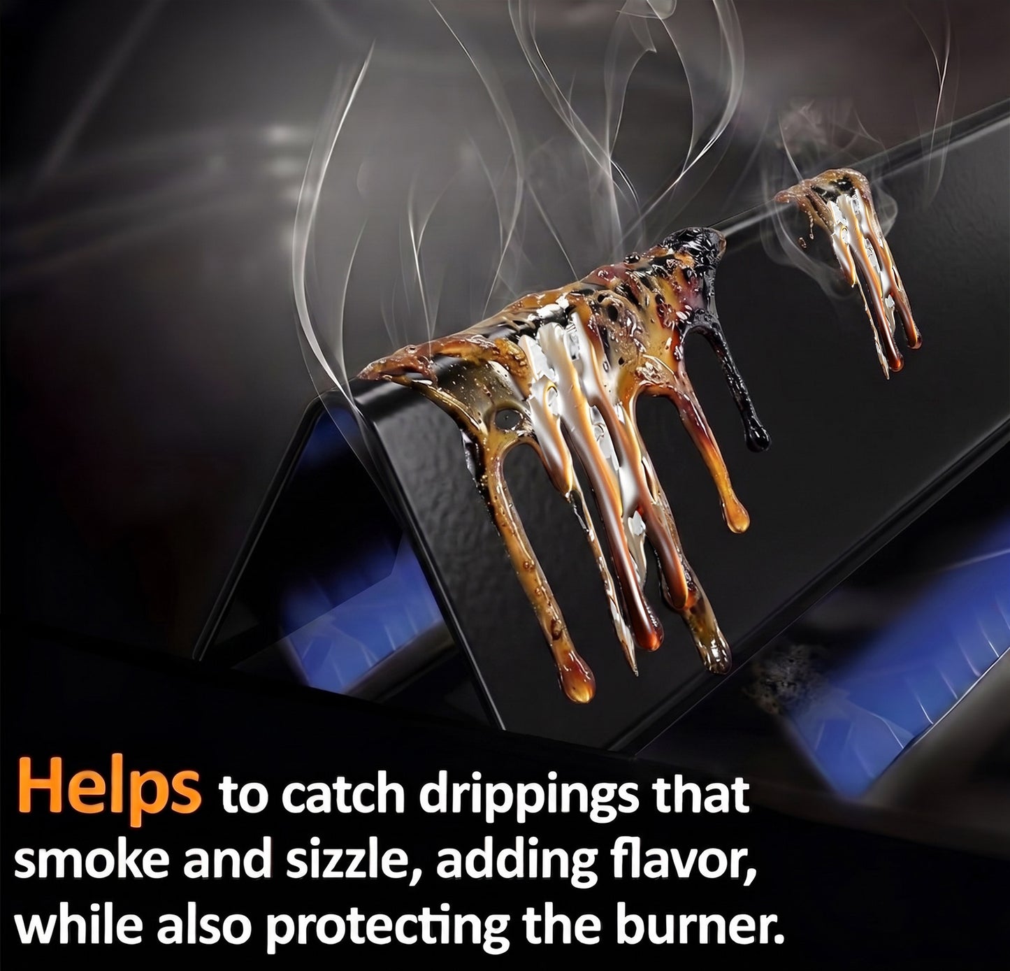 7636 Flavorizer Bars (Brennerschutzbleche) für Weber Spirit 300, Spirit II 300 & Spirit 2 GS4 Grills (E-310, E-320, E-330, S-310, S-320, S-330) (Frontmontierte Bedienelemente), Porzellanemaillierter Stahl