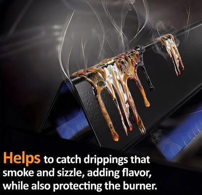 7636 Flavorizer Bars (Brennerschutzbleche) für Weber Spirit 300, Spirit II 300 & Spirit 2 GS4 Grills (E-310, E-320, E-330, S-310, S-320, S-330) (Frontmontierte Bedienelemente), Porzellanemaillierter Stahl