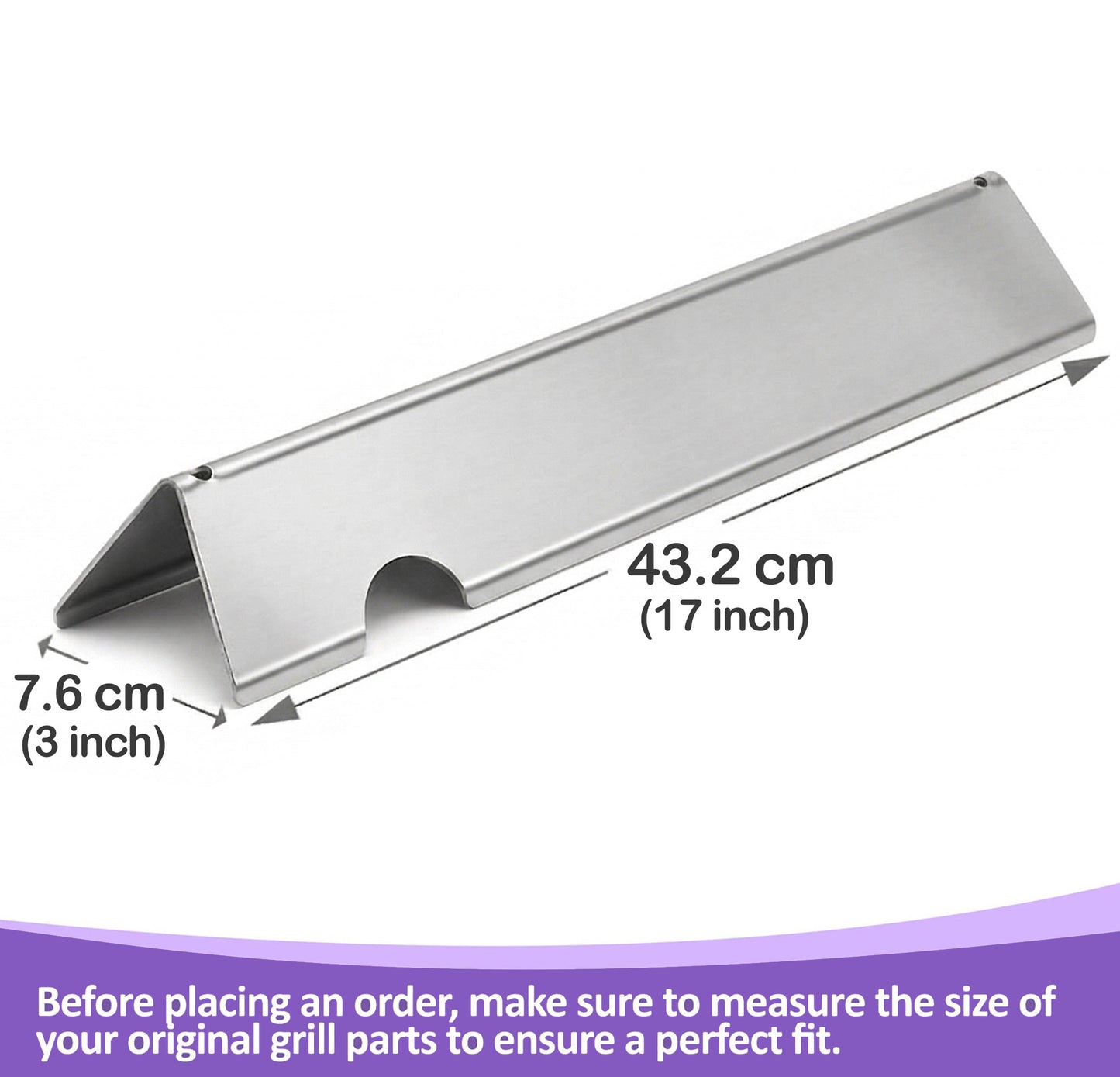 Flavorizer Bars for Weber Genesis II 300 & Genesis 300 Series Grills (2017 & newer) - Fits Genesis II S-310, S-315, S-325, S-330, S-335 Grills, Stainless Steel (Replaces 66032)