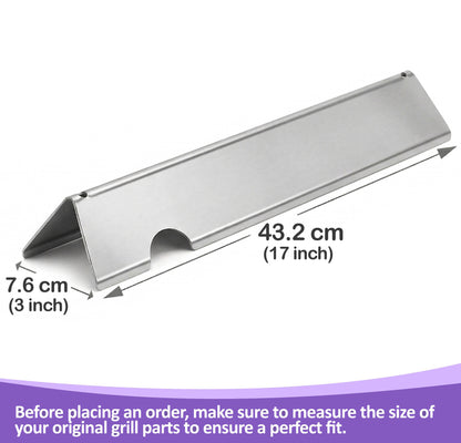 Flavorizer Bars for Weber Genesis II 300 & Genesis 300 Series Grills (2017 & newer) - Fits Genesis II S-310, S-315, S-325, S-330, S-335 Grills, Stainless Steel (Replaces 66032)