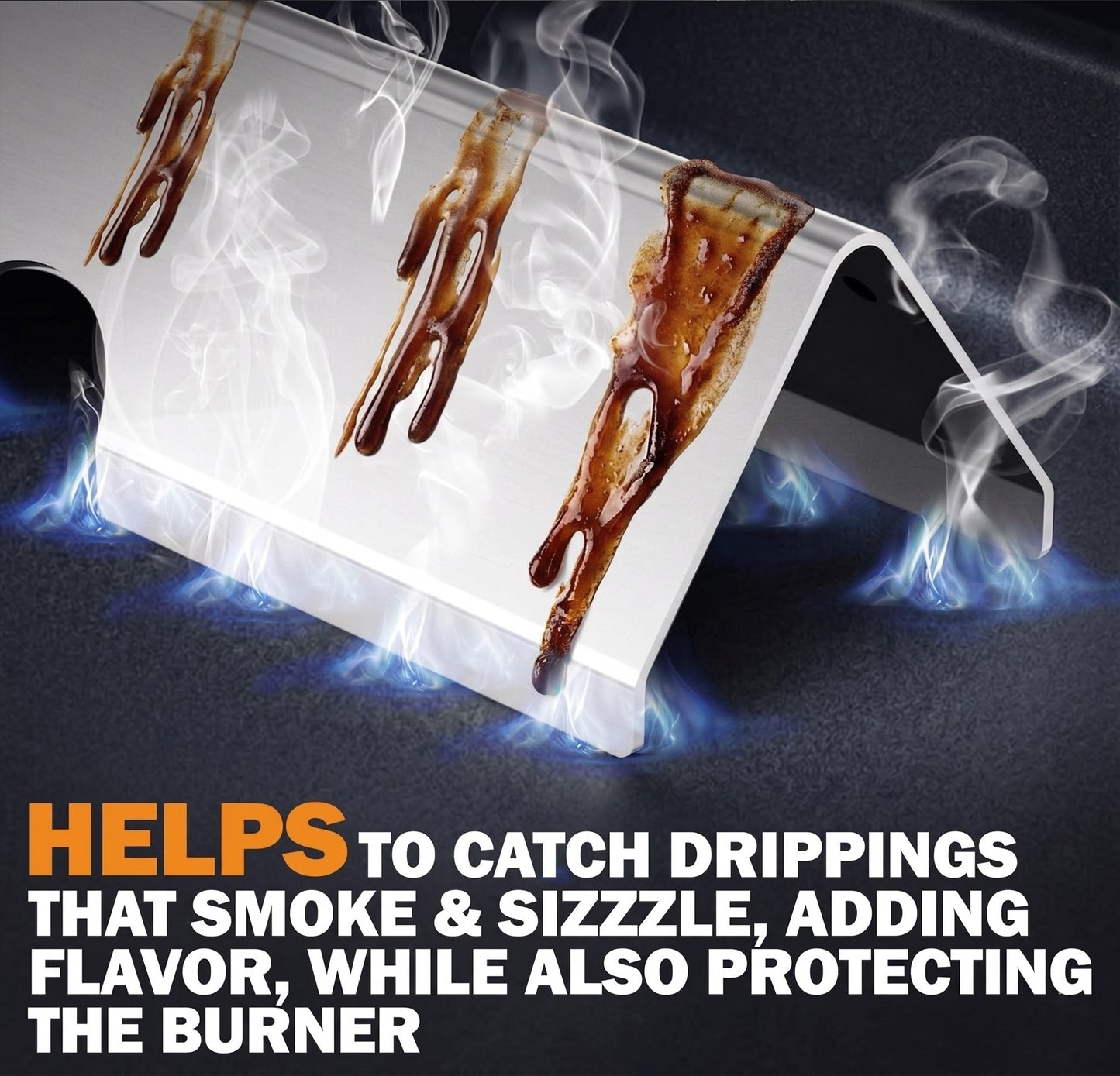 Flavorizer Bars for Weber Genesis II 300 & Genesis 300 Series Grills (2017 & newer) - Fits Genesis II S-310, S-315, S-325, S-330, S-335 Grills, Stainless Steel (Replaces 66032)