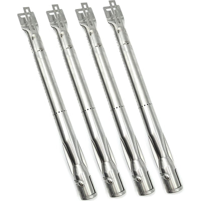 Universal Tube Burners with Adjustable Length 35.5 cm to 48.5 cm | Fits Most European Grills Including Napoleon, Landmann, Nexgrill (Set of 4)
