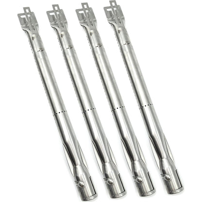 Universella Brännare | Justerbar Längd 35,5 cm till 48,5 cm | Passar Landmann, Enders, Campingaz och Andra Europeiska Grillmärken, Rostfritt stål (Set med 4)